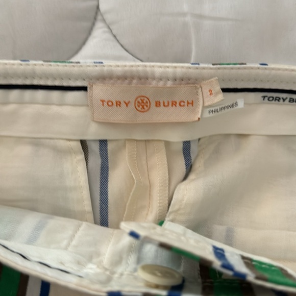 Tory Burch Awning stripe Pants.  Size 2. - Picture 3 of 11